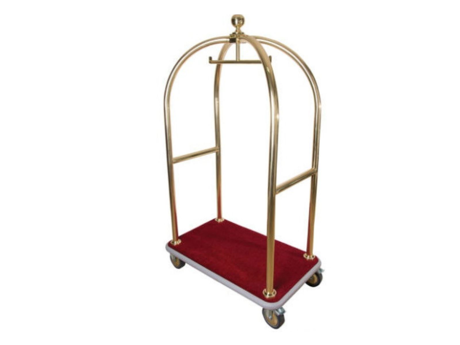 EM 210 Garment Luggage Trolley Brass
