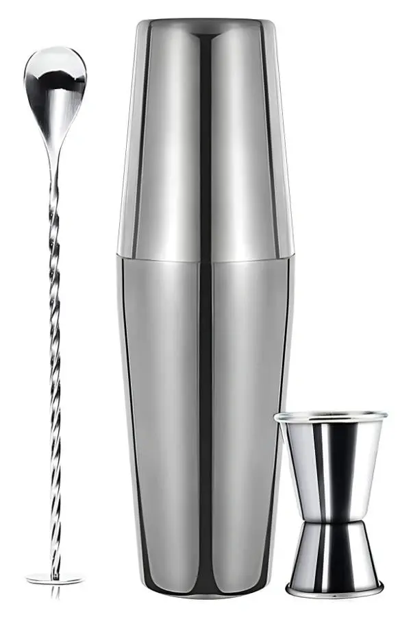 Vosco 3 Parça Avantajlı Kokteyl Set Boston Shaker (750ml)