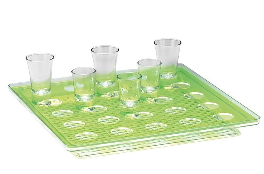 Polycarbonat Tepsili Shot Servisi / 25’li