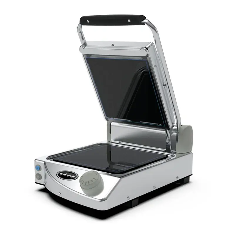 Spidocook SP 010 P Düz Yüzey Seramik Camlı Izgara & Tost Makinesi