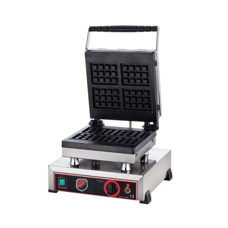 Dörtlü Kare Waffle Makinesi