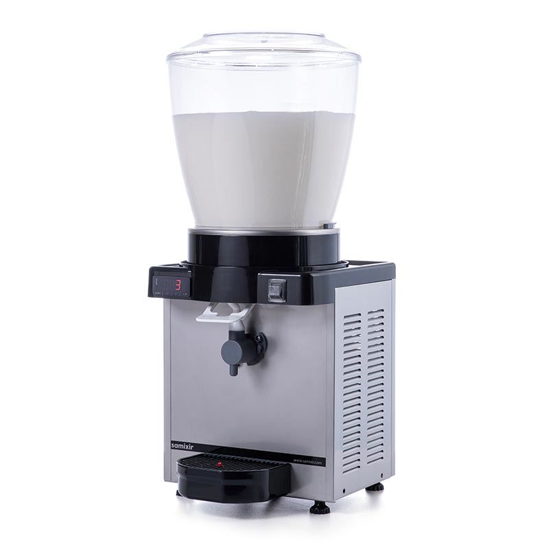 Samixir KAM22 Foamy Ayran Dispenser, 22 L, Digital, Panoramic, Inox
