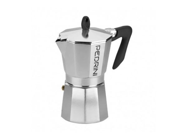 PEDRINI MOKA POT 6 CUPS SİYAH KULPLU