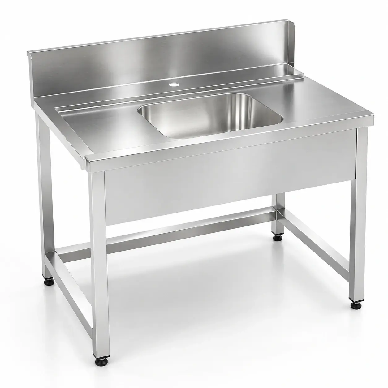 Bulaşık Makinası Giriş Tezgahı Taban Rafsız (40x50 Evyeli)