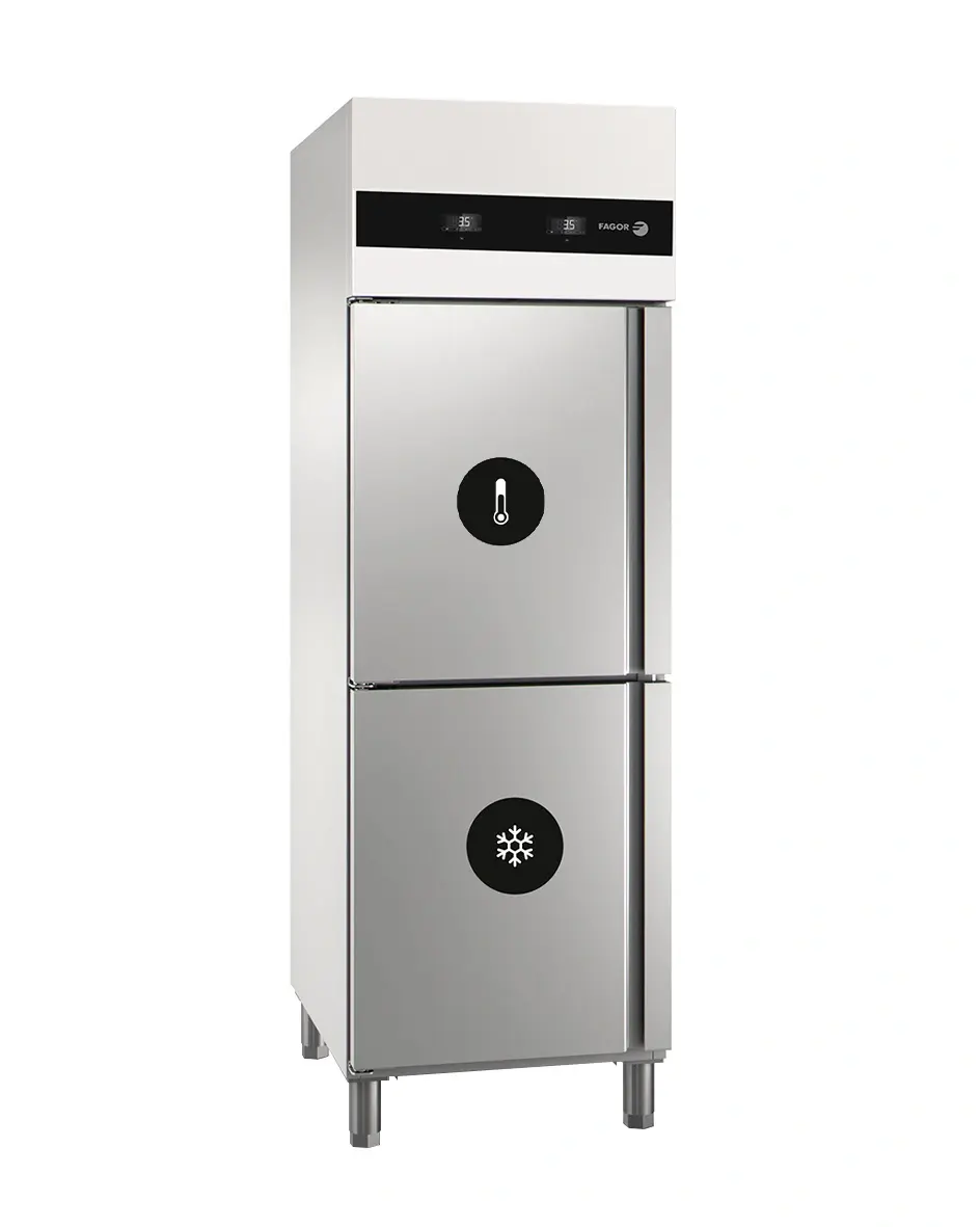 GN 2/1 700 Refrigerator with Freezer Compartment
