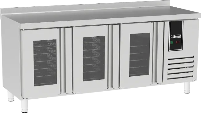 Counter Type Refrigerator with Glass Door