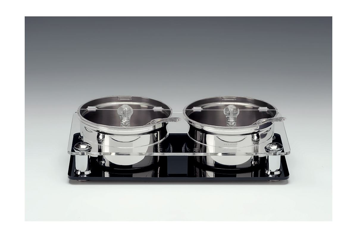 Marmalade And Dressing Stand With Steel Frame And Polycarbonate Cover