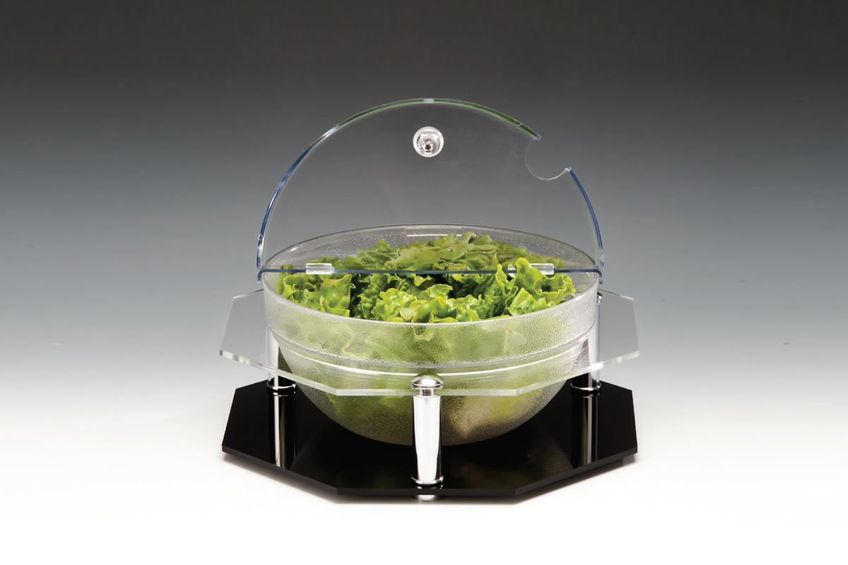 Display Stand With Polycarbonate Bowl / 26 cm