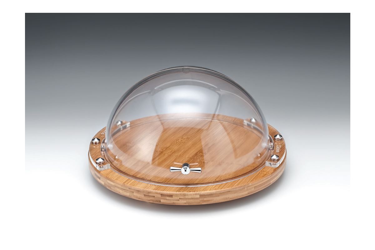 Polycarbonate Rolltop Bell Jar With Lid