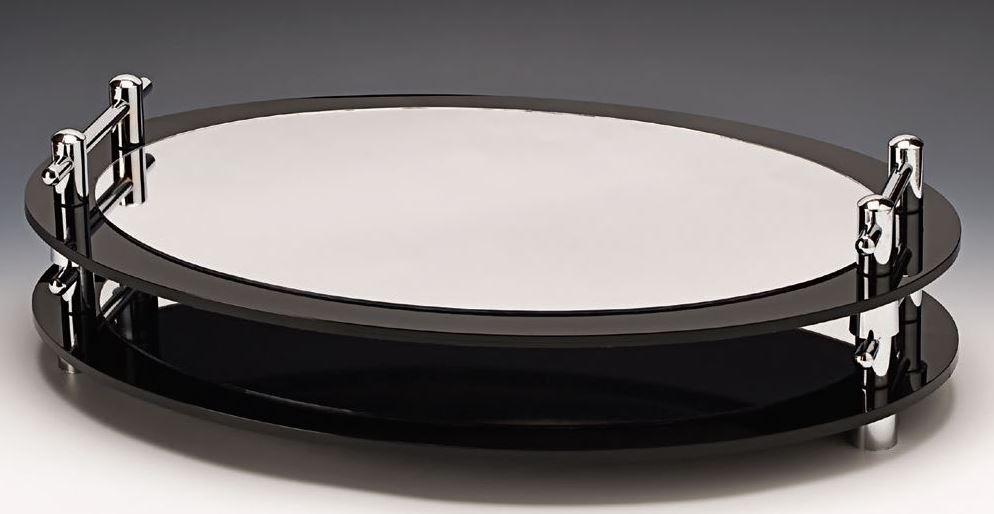 Display Stand With Mirror / Oval