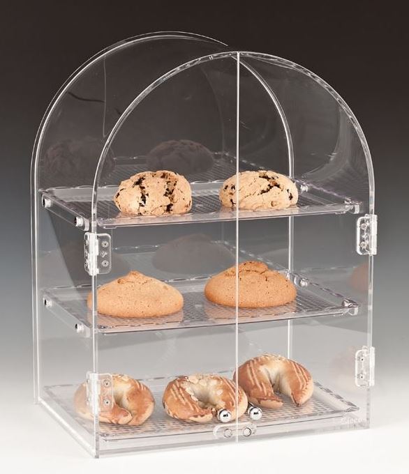Display Stand With Polycarbonate Tray