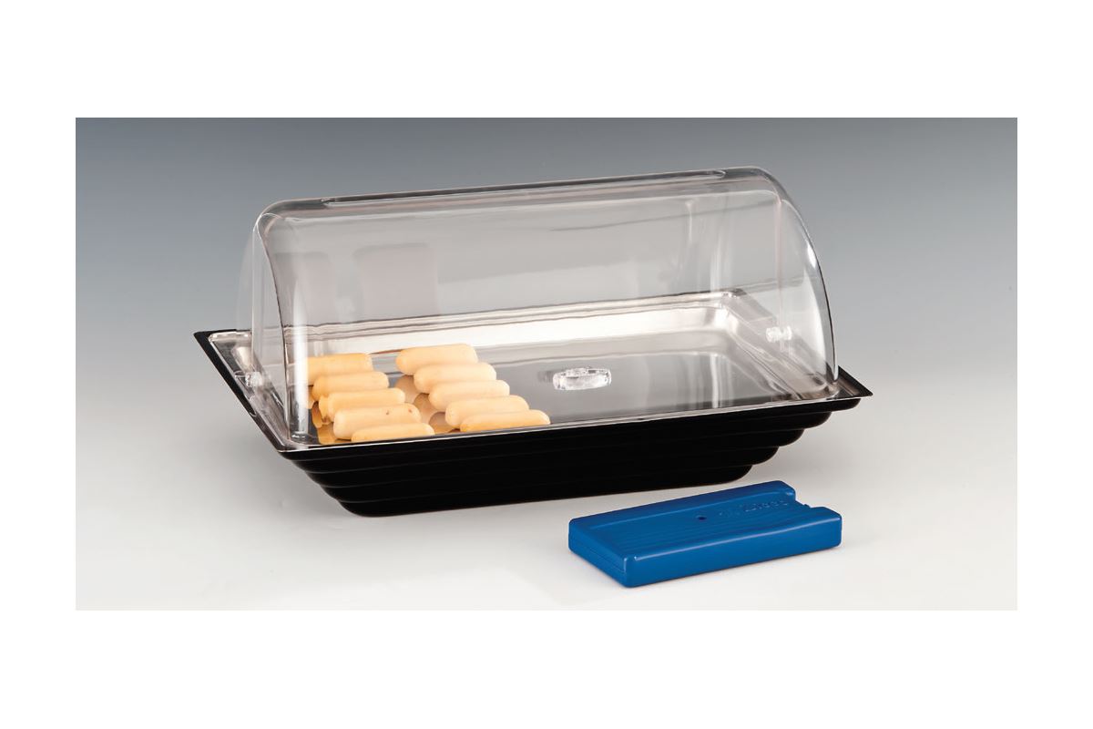 Polycarbonate Rolltop Display Stand With Cover And Cooler