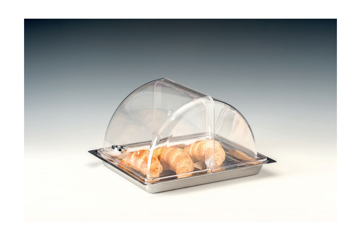 Polycarbonat Rolltop Kapaklı Muhafaza Kabı Gn 1/2, 18/10