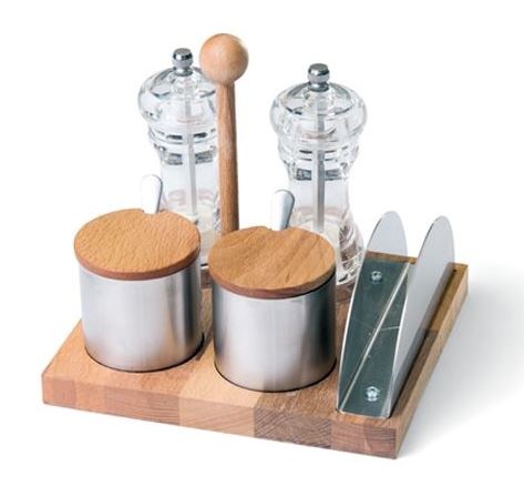 5 Pcs Acrylic Salt Spice Shaker Set