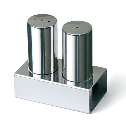 Double Round Thick Salt Shaker Set (Mat-Shiny)