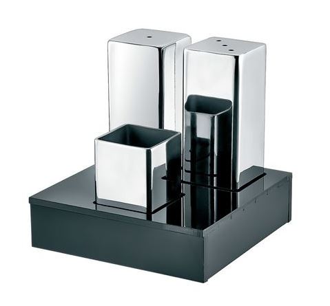 Triple Closed Salt Shaker Set (Mat-Glossy)