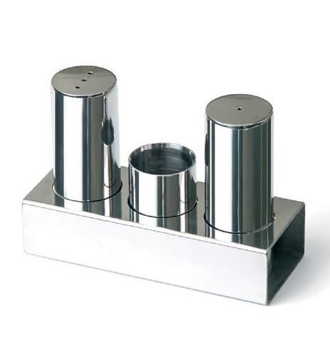 Triple Round Thick Salt Shaker Set (Mat-Shiny)
