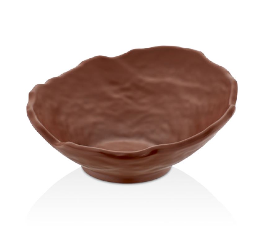 TERRA BROWN Slanted Bowl