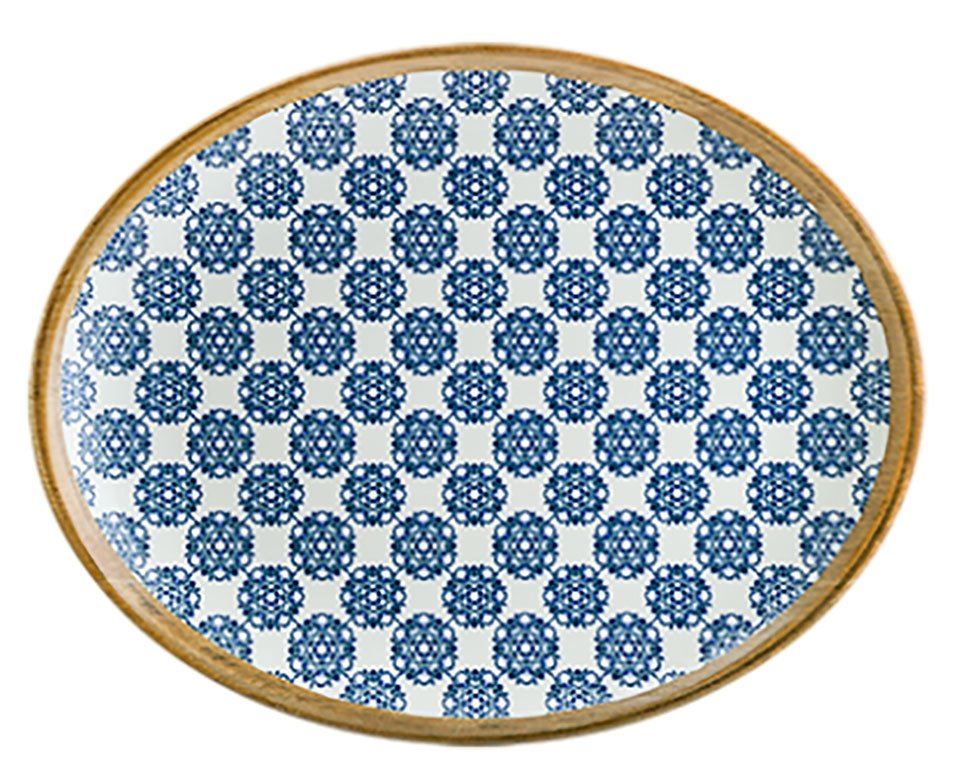 Porselen Moove Oval Tabak 25 cm
