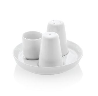 Toothpick Holder, Salt, Pepper Shaker & Tray